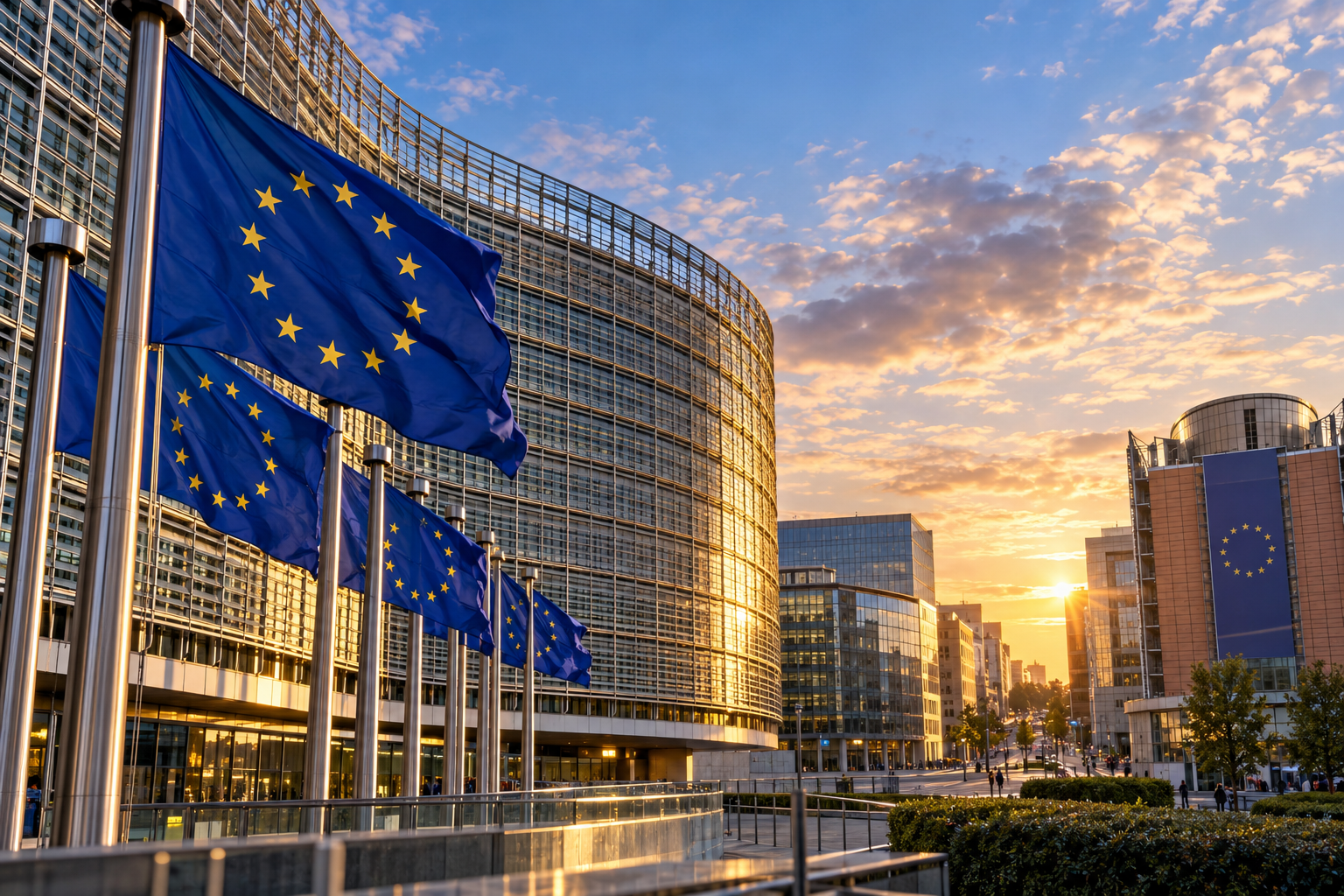 European financial regulation and digital asset market infrastructure in Brussels.